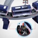 WOOPIE Electric Train Car Track Police Station Helicopter Cars 92 pcs.