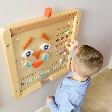 MASTERKIDZ Tablica Edukacyjna Jak Się Czujesz? Nauka Emocji Montessori