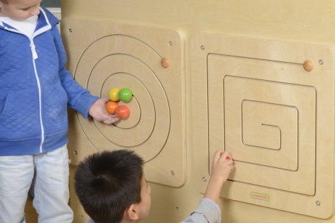 MASTERKIDZ Tablica Przesuwna Spiralny Labirynt Montessori