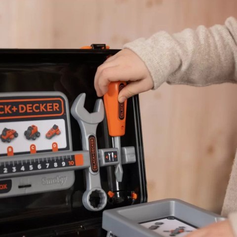 SMOBY Black & Decker Walizka z Narzędziami + Samochód w Częściach