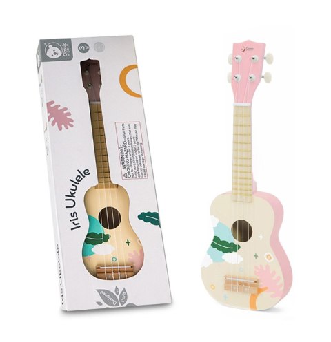 CLASSIC WORLD Drewniane Ukulele Gitara dla Dzieci Różowa