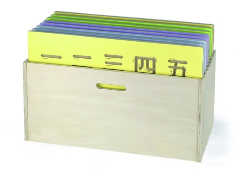 VIGA Drewniane Pudełko Na Tablice Organizer Certyfikat FSC