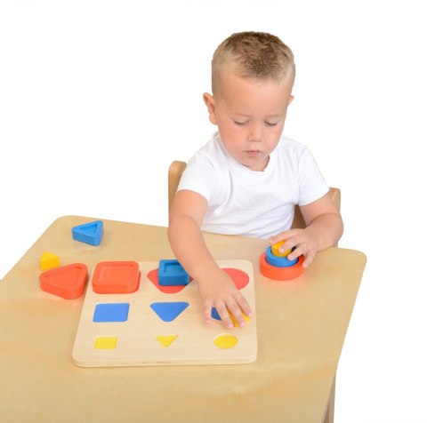 MASTERKIDZ Sorter Kształtów Klocki Geometryczne Montessori