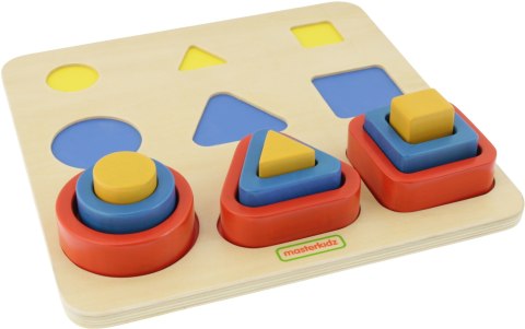 MASTERKIDZ Sorter Kształtów Klocki Geometryczne Montessori