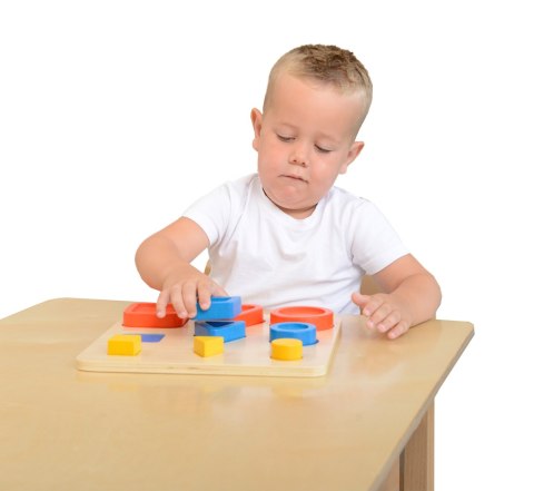 MASTERKIDZ Sorter Kształtów Klocki Geometryczne Montessori