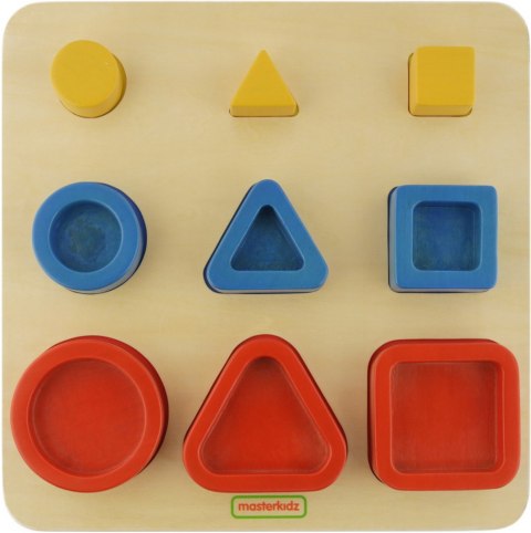 MASTERKIDZ Sorter Kształtów Klocki Geometryczne Montessori