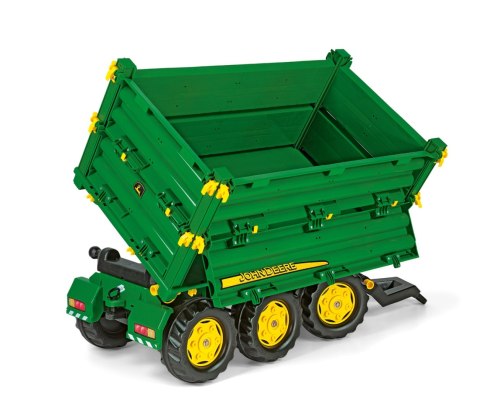 Rolly Toys rollyMulti Trailer - Przyczepa Wywrotka Rolly Multi John Deere 3 osiowa