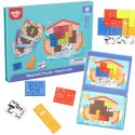 TOOKY TOY Układanka Magnetyczna Montessori Logiczna Puzzle Tetris Arka Noego 26 el.