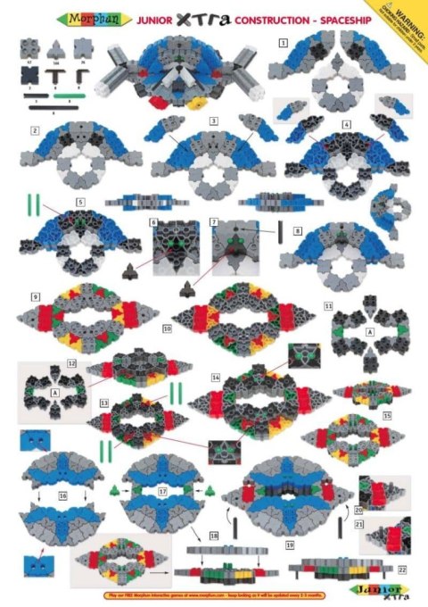 Morphun Statki kosmiczne 334 el. - Klocki konstrukcyjne