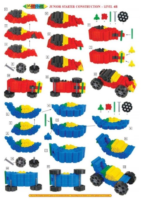 Morphun Junior 1000el. + Instrukcje 60str. A4 - Klocki konstrukcyjne