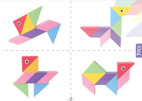 Klocki Magnetyczny Tangram - Magic Tangram 100el.