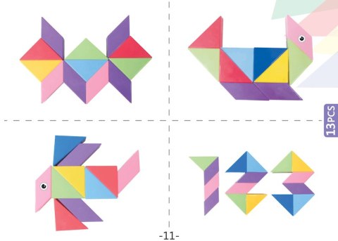 Klocki Magnetyczny Tangram - Magic Tangram 60 el.