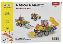 Klocki magnetyczne - Magical Magnet Pojazdy Mechaniczne 6w1 98 el.