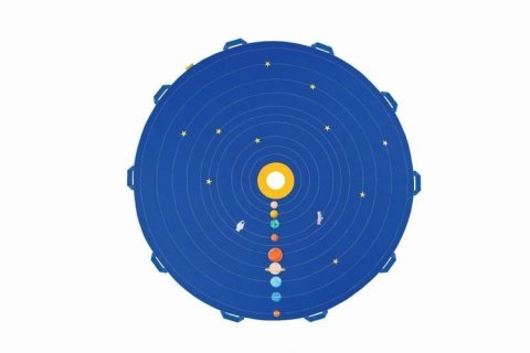 Zestaw Chusta Edukacyjna Układ Słoneczny AKSON + 21 elementów