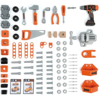 SMOBY Warsztat Black+Decker Bricolo Ultimate 95 akc. Wkrętarka