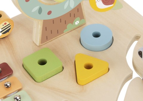 TOOKY TOY Drewniany Stolik Aktywności Cymbałki Montessori