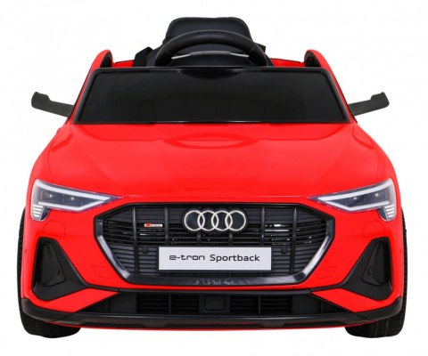 Audi E-Tron Sportback dla dzieci Czerwony + Pilot + Napęd 4x4 + Wolny Start + Radio MP3 + LED