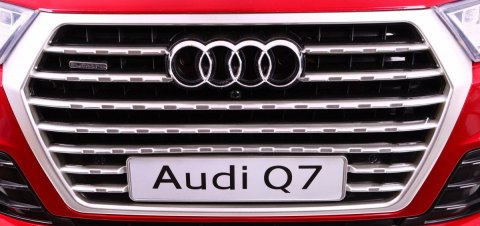 Audi Q7 Quattro S-Line na akumulator Czerwony + Pilot + Wolny Start + EVA + Radio MP3 LED