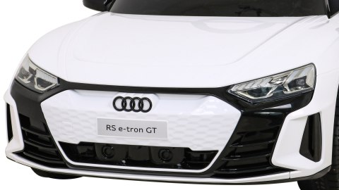 Audi RS E-Tron GT na akumulator Biały + Pilot + Napęd 4x4 + Radio MP3 + LED + EVA