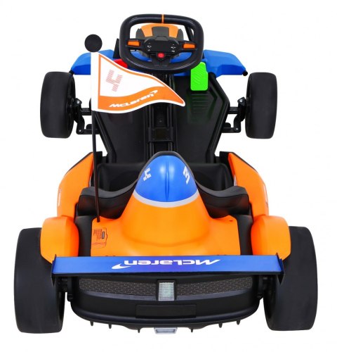 Gokart McLaren Drift na akumulator dla dzieci + Funkcja driftu + Sportowe siedzenie + Światła LED + Wolny Start + EVA