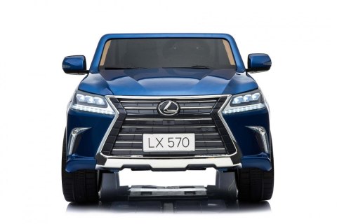 Lexus LX570 Lakierowane Autko dla 2 dzieci Niebieski + Pilot + Koła EVA + Radio MP3 LED