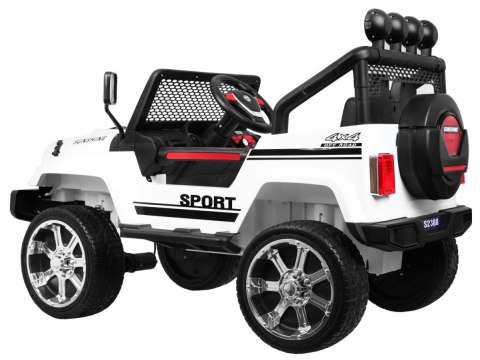 Autko terenowe Raptor Drifter Biały + Pilot + Napęd 4x4 + Schowek + Wolny Start + MP3 LED