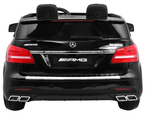 Auto na akumulator Mercedes AMG GLS63 dla dzieci Czarny + Lakierowany + 4x4 + Nawiew powietrza
