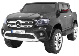 Mercedes Benz X-Class dla dzieci Czarny + Pilot + Napęd 4x4 + MP4 + Bagażnik + LED + EVA