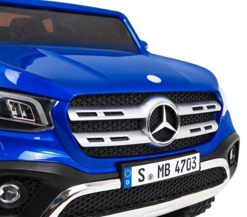 Mercedes Benz X-Class dla dzieci Lakier Niebieski + Pilot + Napęd 4x4 + MP4 + Bagażnik + EVA