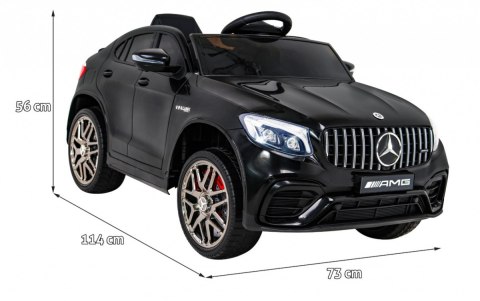 Mercedes Benz GLC63S dla dzieci Czarny + Pilot + Napęd 4x4 + MP3 LED + EVA + Wolny Start