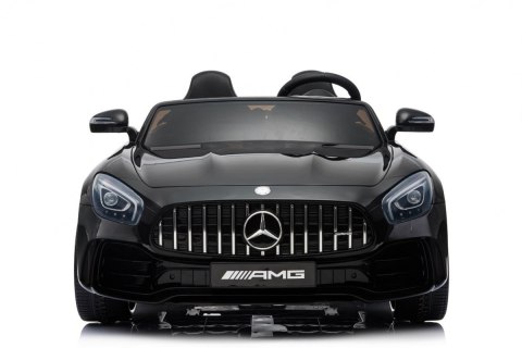 Mercedes-Benz GT R dla dzieci Lakier Czarny + Napęd 4x4 + Nawiew powietrza + Pilot + EVA + MP3 LED