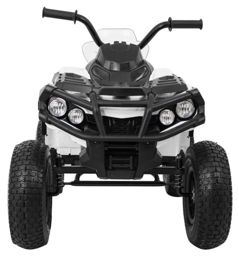 Quad ATV Air na akumulator dla dzieci Biały + Koła pompowane + Radio MP3 + Wolny Start