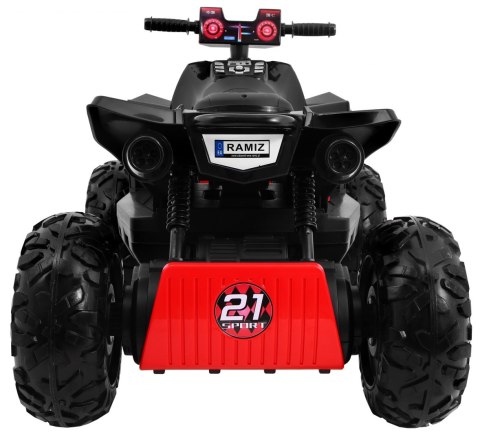 Quad na akumulator Sport Run dla dzieci Czarny + Napęd 4x4 + LED + Radio MP3