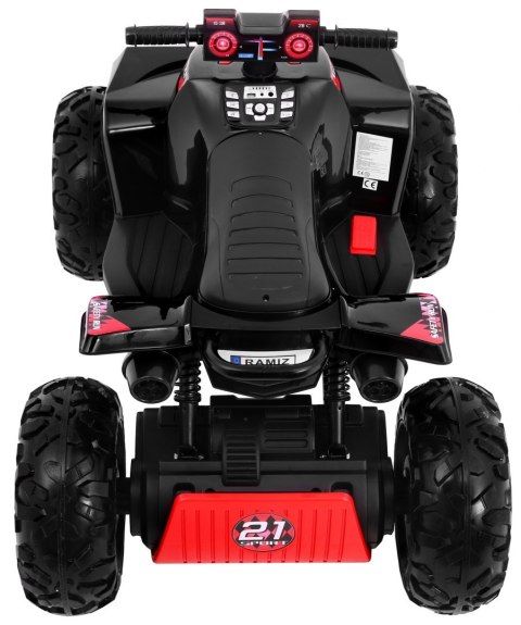 Quad na akumulator Sport Run dla dzieci Czarny + Napęd 4x4 + LED + Radio MP3