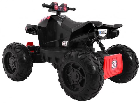 Quad na akumulator Sport Run dla dzieci Czarny + Napęd 4x4 + LED + Radio MP3