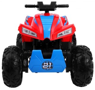 Quad na akumulator Sport Run dla dzieci Czerwony + Napęd 4x4 + LED + Radio MP3