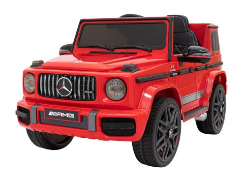 Mercedes AMG G63 dla dzieci Czerwony + Pilot + MP3 LED + Wolny Start + EVA + Pasy