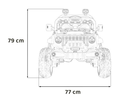 Pojazd OFF ROAD Speed Czarny