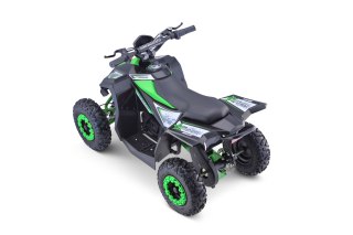 Quad HIPERFECT na akumulator Zielony 35km/h + Silnik bezszczotkowy 1000W + Koła pompowane + Regulacja siedzenia