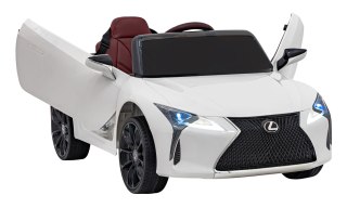 Lexus LC500 na akumulator dla dzieci Biały + Pilot + Wolny Start + EVA + Audio LED