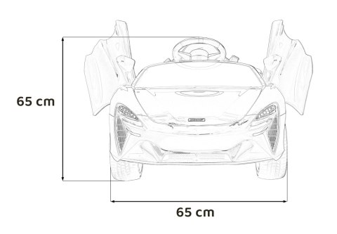 McLaren Artura na akumulator dla dzieci Czerwony + Napęd 4x4 + Pilot + Wolny Start + EVA + Audio LED