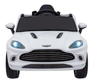 Aston Martin DBX na akumulator dla dzieci Biały + Pilot + EVA + Pasy + Wolny Start + Audio LED