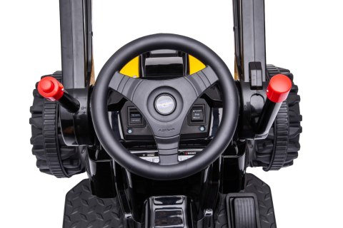 Koparka Traktor na akumulator dla dzieci Żółty + Ruchome Ramię Łyżka + Pilot + Wolny Start + Radio FM + LED