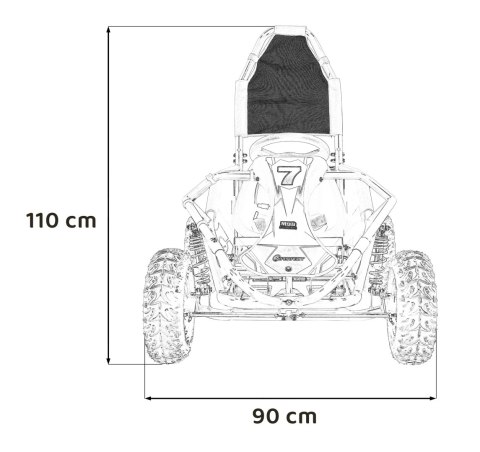 Pojazd MUD MONSTER Czarny