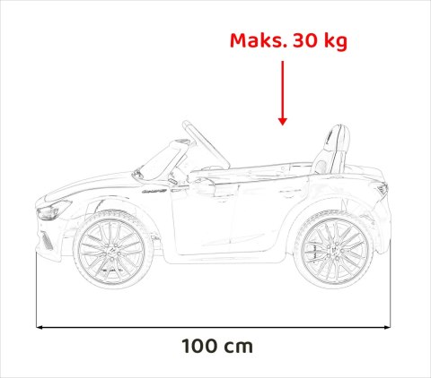 Maserati Ghibli na akumulator dla dzieci Czarny + Pilot + EVA + Wolny Start + LED Audio