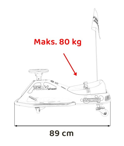 Pojazd Racing Drifter Biały