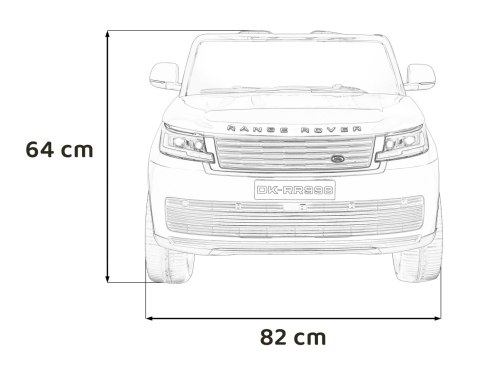 Pojazd Range Rover SUV Lift Czerwony