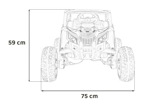 Pojazd Buggy ATV Defend 4x4 Czerwony