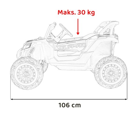 Pojazd Buggy ATV Defend 4x4 Pomarańczowy