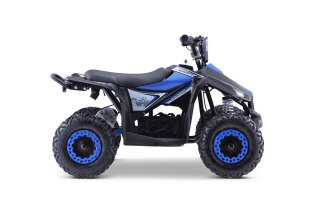 Quad HIPERFECT na akumulator Niebieski 35km/h + Silnik bezszczotkowy 1000W + Koła pompowane + Regulacja siedzenia